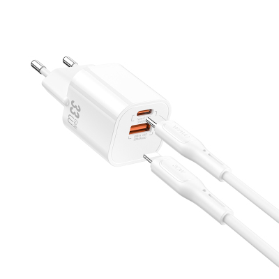 Wiwu Wi-G018 Cube Serisi Type-C to Lightning GaN Tech PD Hızlı Şarj Özellikli Kablolu Şarj Seti 33W - 2