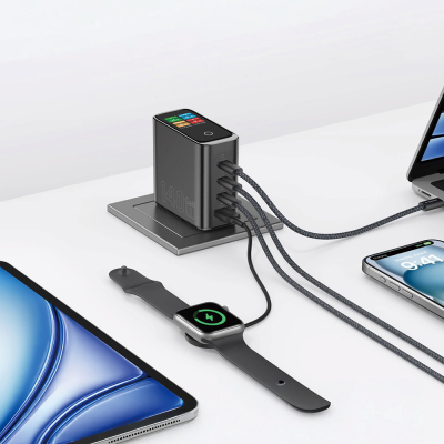 Wiwu Wi-G028 Voyager Series GaN Technology PD/QC Fast Charging Head with TFT Display 140W - 3