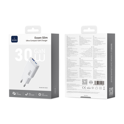 Wiwu Wi-G033 Essen Slim Series GaN Tech PD Fast Charging Head 30W - 8