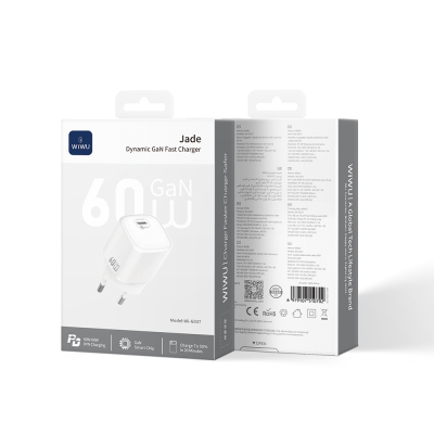 Wiwu Wi-G037 Jade Dynamic Series AVS-enabled GaN Tech PD Fast Charging Head 60W - 7