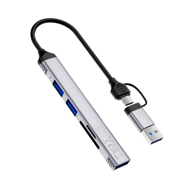 Wiwu Wi-HB003 Zolo Series Type-C USB-A 5in1 Hub with USB3.0 + USB2.0 + SD/TF Connection - 4