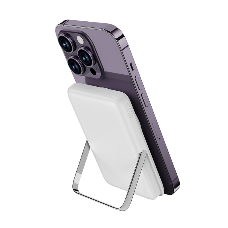 Wiwu Wi-P011 Gentleman Series Wireless Powerbank with LED Light Indicator Stand 10.000mAh 15W - 12