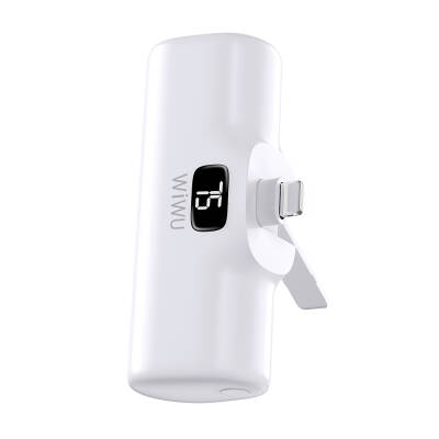 Wiwu Wi-P017 Capsule Serisi 2in1 Mini Taşınabilir Standlı Lightning Powerbank 5000mAh - 5