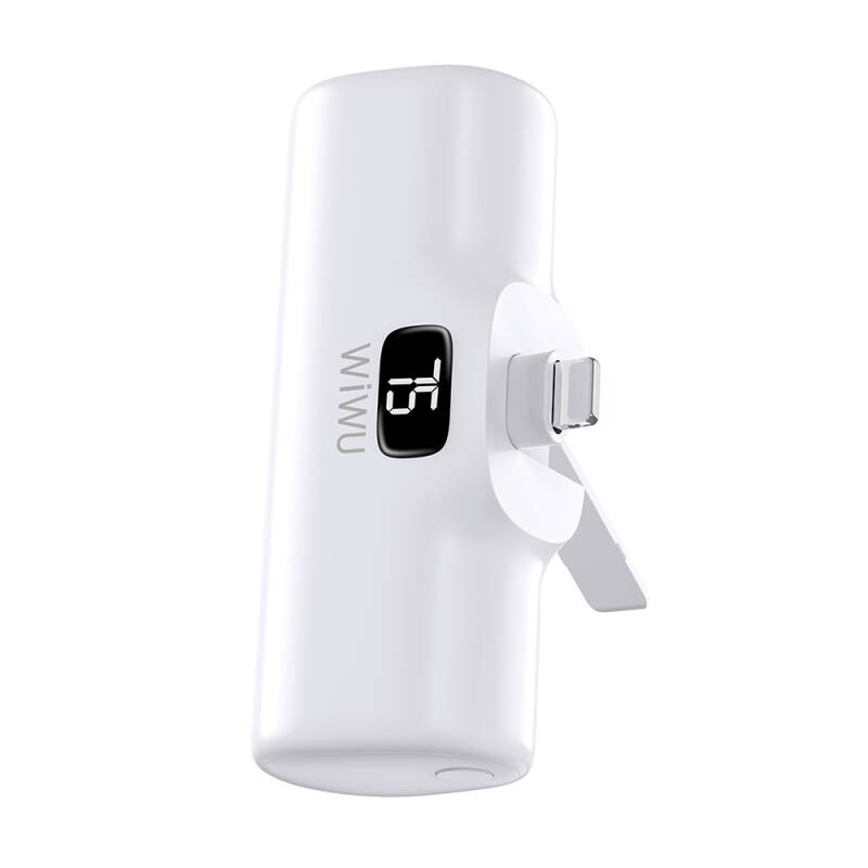 Wiwu Wi-P017 Capsule Serisi 2in1 Mini Taşınabilir Standlı Lightning Powerbank 5000mAh - 5