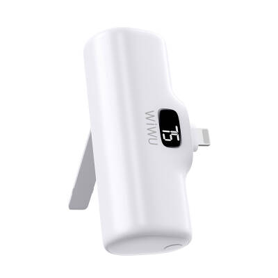 Wiwu Wi-P017 Capsule Serisi 2in1 Mini Taşınabilir Standlı Lightning Powerbank 5000mAh - 3