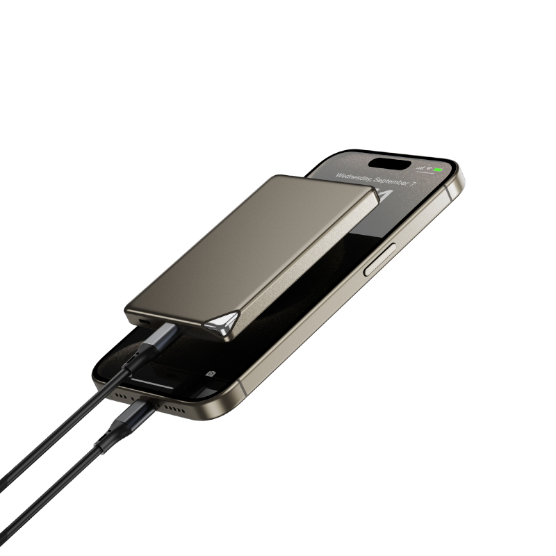 Wiwu Wi-P019 Ultra İnce Explore Serisi Led Göstergeli Wireless M-safe Powerbank 15W 5000mAh - 3