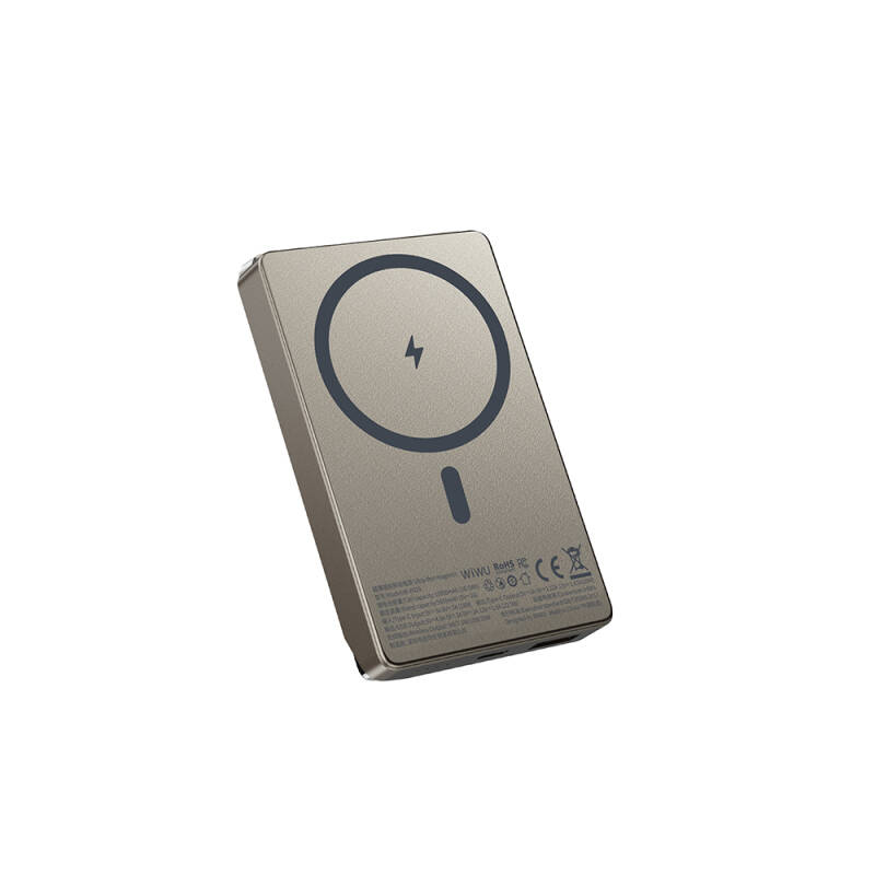 Wiwu Wi-P020 Ultra-Thin Explore Serisi Led Göstergeli Wireless Magsafe Powerbank 15W 10000mAh - 7