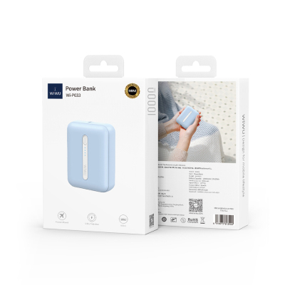 Wiwu Wi-P033 LED Light Indicator Portable Mini Powerbank 10000mAh - 10