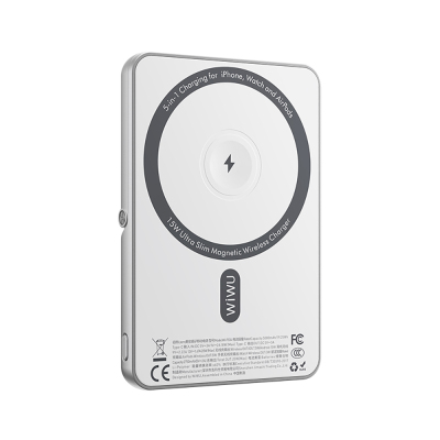 Wiwu Wi-P034 Dijital LED Göstergeli Standlı Kablosuz Powerbank 5000mAh 15W - 5
