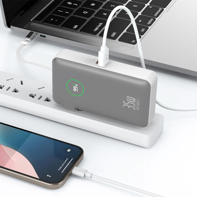 Wiwu Wi-P049 Noble Series Type-C Wired Digital LED Display Powerbank PD 35W 10000mAh - 8