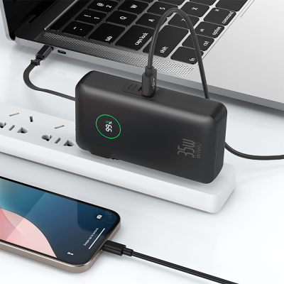 Wiwu Wi-P049 Noble Series Type-C Wired Digital LED Display Powerbank PD 35W 10000mAh - 10