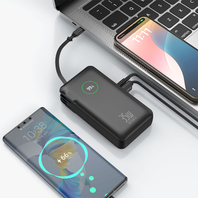 Wiwu Wi-P049 Noble Series Type-C Wired Digital LED Display Powerbank PD 35W 10000mAh - 11