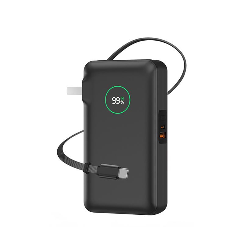 Wiwu Wi-P049 Noble Serisi Type-C Kablolu Dijital LED Göstergeli Powerbank PD 35W 10000mAh - 2