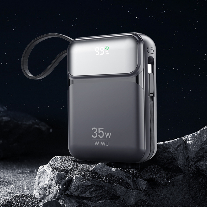 Wiwu Wi-P052 Galaxy Serisi Type-C Lightning Çıkışlı Taşınabilir Powerbank PD 35W 10000mAh - 10
