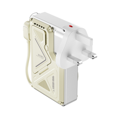 Wiwu Wi-P057 Knight Series Portable Wireless Type-C and Lightning Cable PD Power Bank with Stand 35W 10000mAh - 4