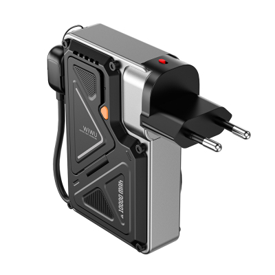 Wiwu Wi-P057 Knight Series Portable Wireless Type-C and Lightning Cable PD Power Bank with Stand 35W 10000mAh - 8