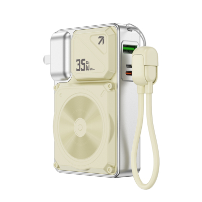 Wiwu Wi-P057 Knight Series Portable Wireless Type-C and Lightning Cable PD Power Bank with Stand 35W 10000mAh - 6