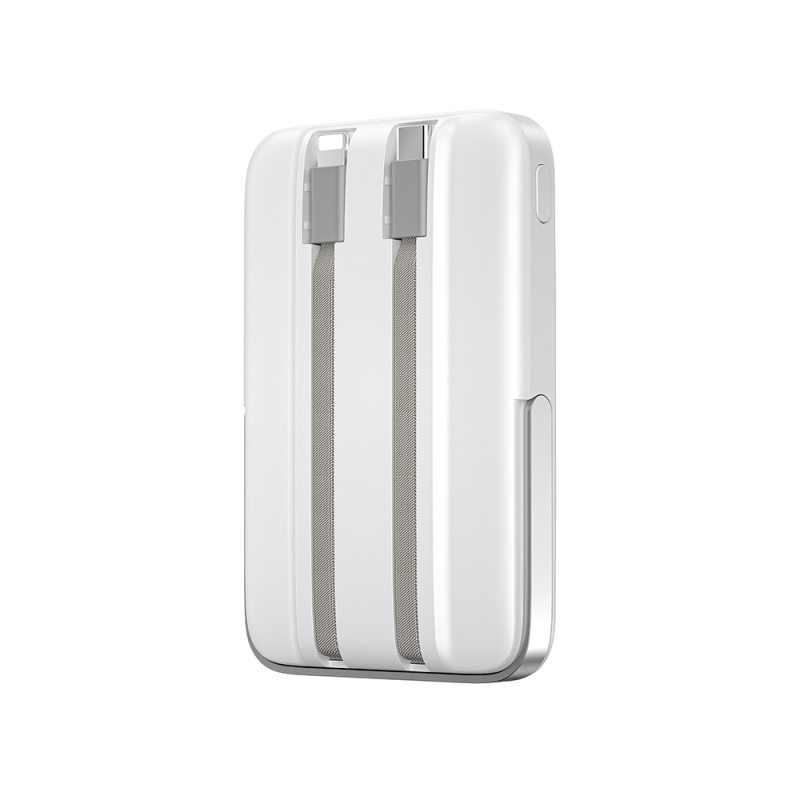 Wiwu Wi-P077 Pionner Serisi Taşınabilir Wireless Şarj ve PD 20W Hızlı Şarj Özellikli Standlı Powerbank 15W 10000mAh - 7