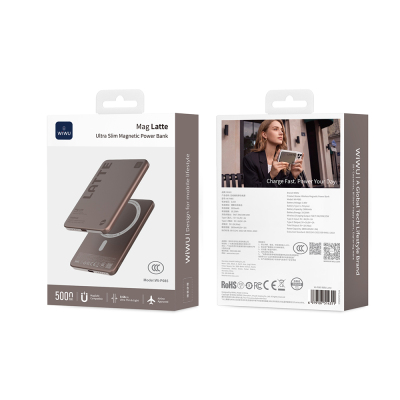 Wiwu Wi-P085 MagPearl Series Ultra Slim Wireless Powerbank 5000mAh 15W - 6