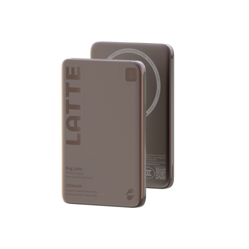 Wiwu Wi-P085 MagPearl Serisi Ultra İnce Wireless Kablosuz Powerbank 5000mAh 15W - 1