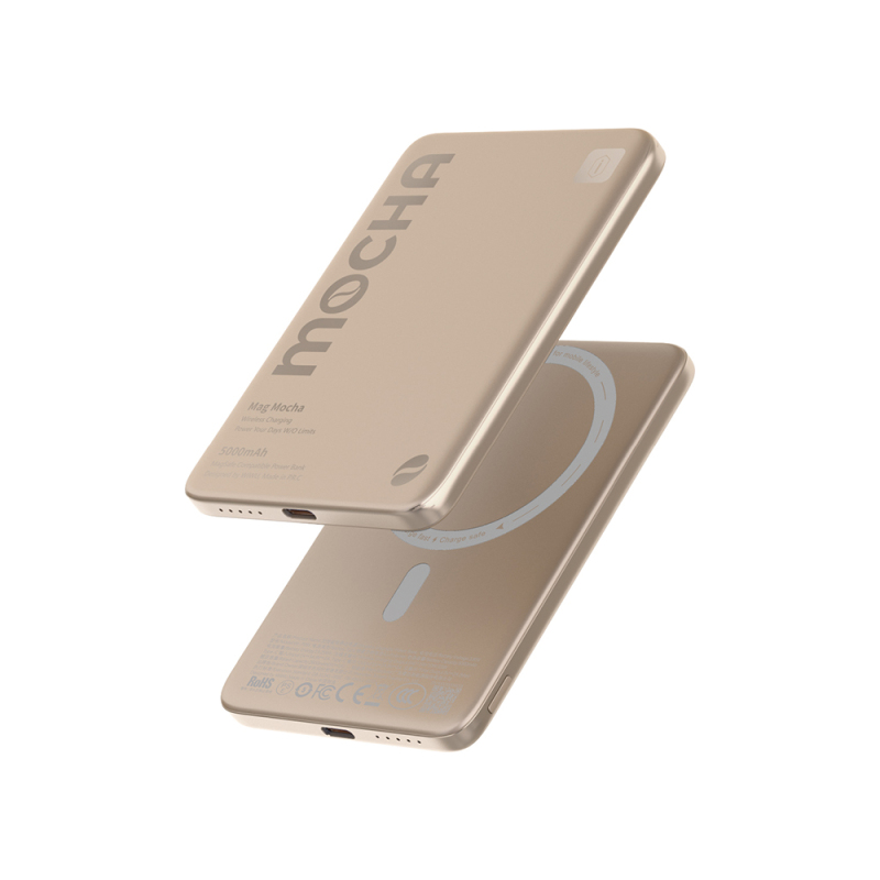 Wiwu Wi-P085 MagPearl Serisi Ultra İnce Wireless Kablosuz Powerbank 5000mAh 15W - 4