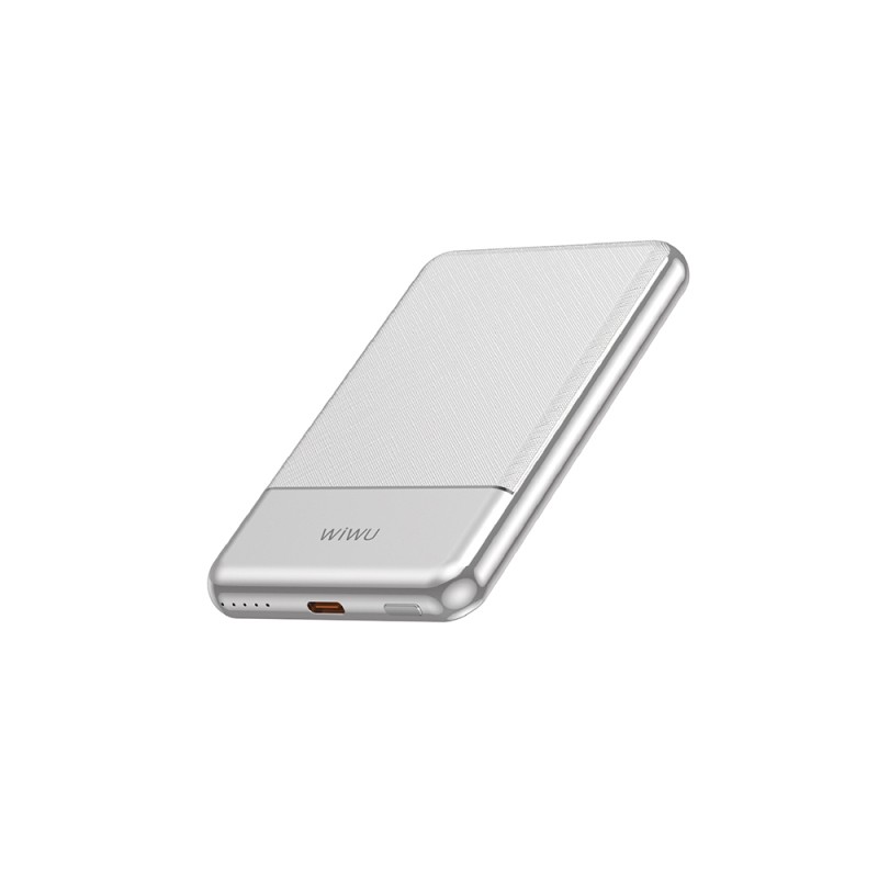 Wiwu Wi-P088 LED Işık Göstergeli PD 20W Kablosuz Powerbank 5000mAh 15W - 1