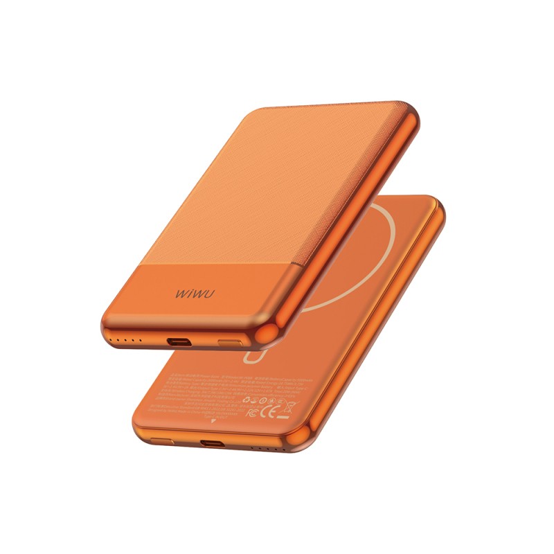 Wiwu Wi-P088 LED Işık Göstergeli PD 20W Kablosuz Powerbank 5000mAh 15W - 7