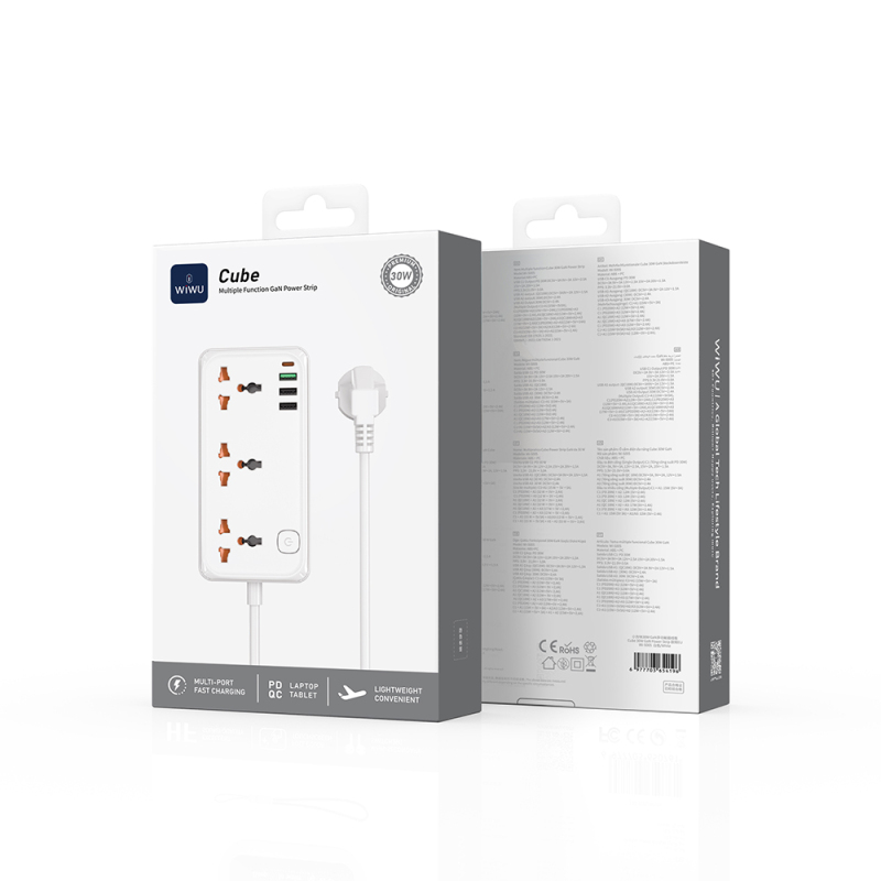 Wiwu Wi-S005 GaN Tech Power Strip Çoklu Priz 30W - 7