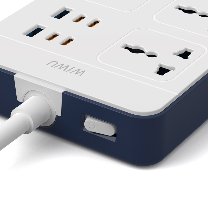 Wiwu Wi-S006 20W GaN Tech Power Strip 11 in 1 Çoklu Priz - 5