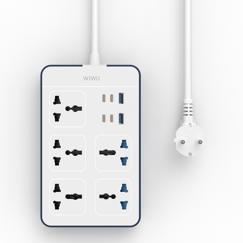 Wiwu Wi-S006 20W GaN Tech Power Strip 11 in 1 Multiple Socket - 2