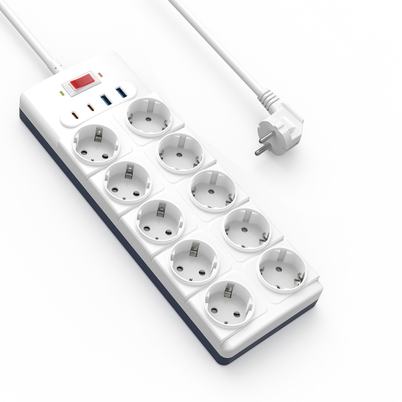 Wiwu Wi-S008 20W GaN Tech Power Strip 14 in 1 Çoklu Priz 2M - 2