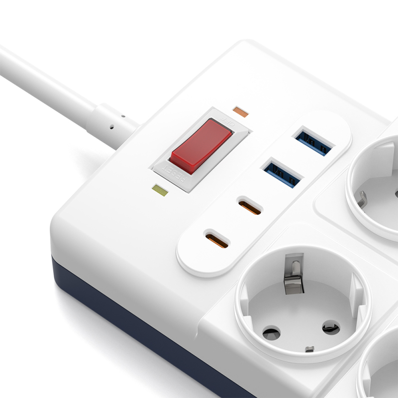 Wiwu Wi-S008 20W GaN Tech Power Strip 14 in 1 Multiple Socket 2M - 4