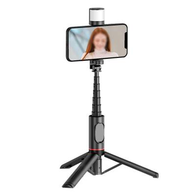 Wiwu Wi-SE003 Sharp Film Serisi Çok Fonksiyonlu Işıklı Sabitleyici Canlı Yayın Tripod Selfie Çubuğu - 6