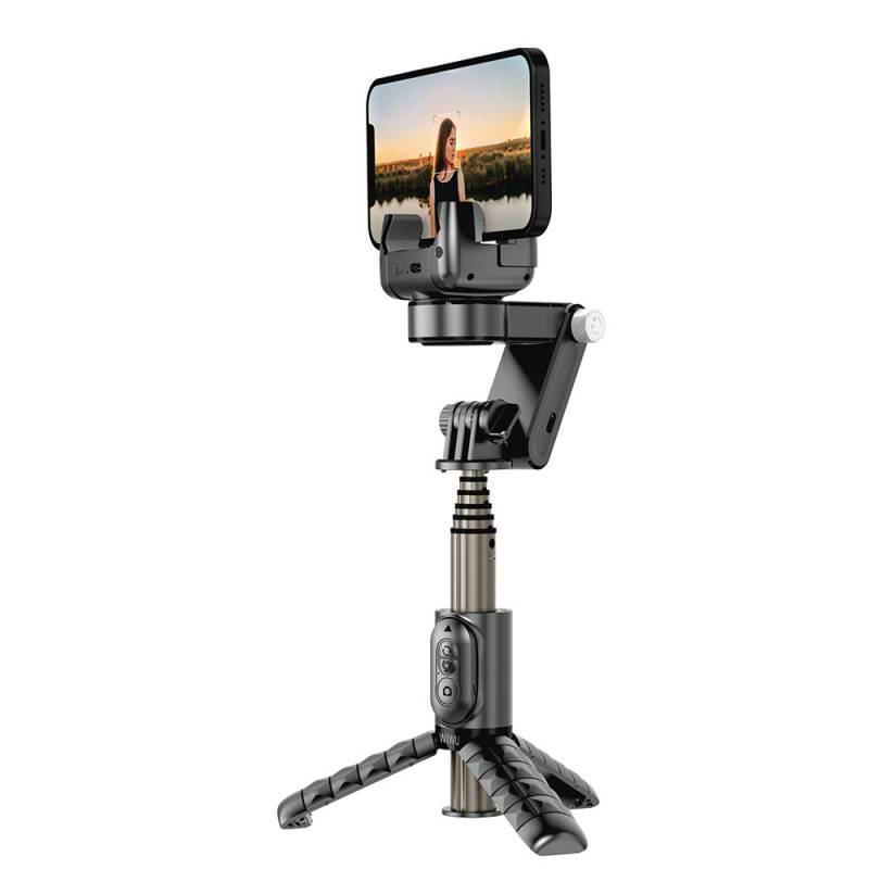 Wiwu Wi-SE006 Multifunctional Illuminated Gimbal Stabilizer Tripod Selfie Stick - 1