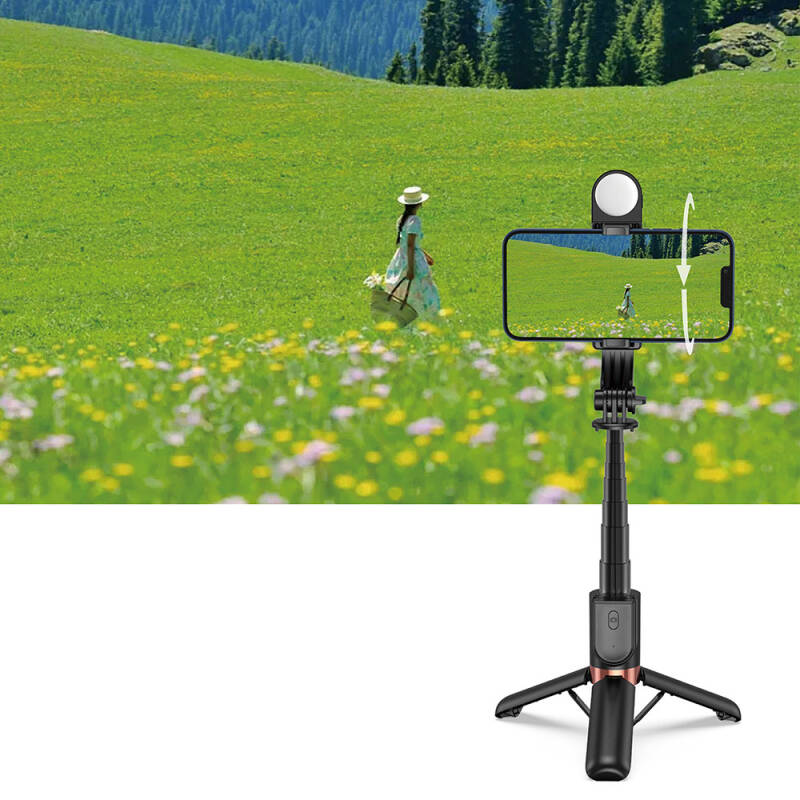 Wiwu Wi-SE011 Fill Light Telescopic Tripod and Mini Selfie Stick - 7