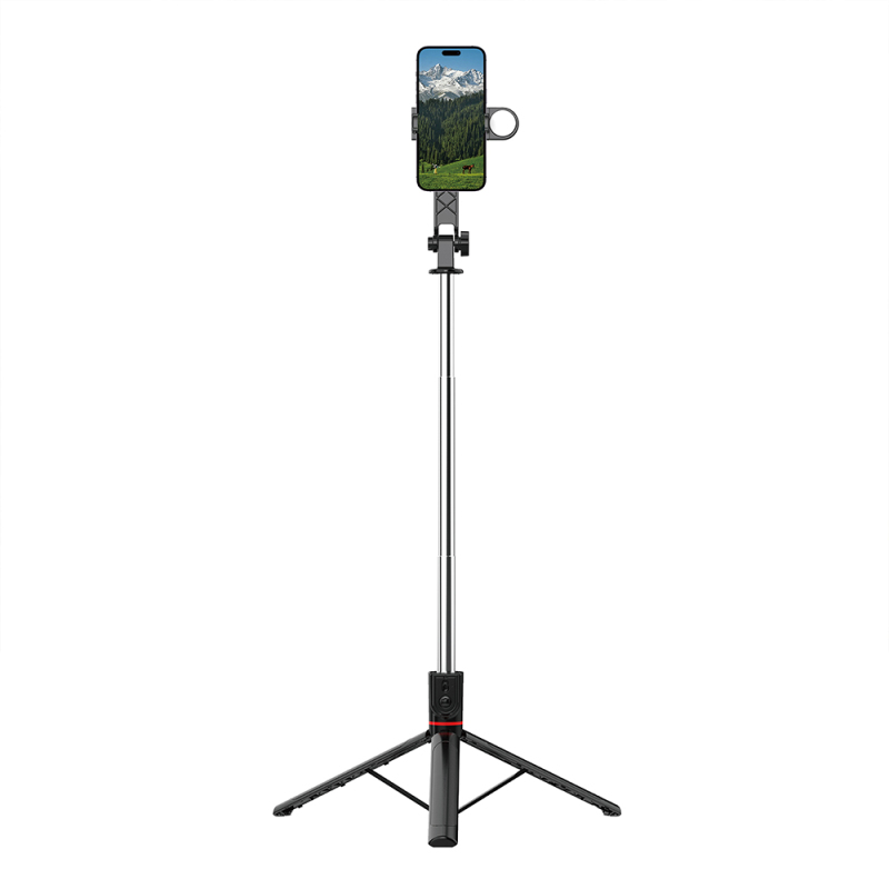 Wiwu Wi-SE015 Canlı Yayın Dolgu Işıklı Teleskopik Tripod ve Selfie Çubuğu - 3