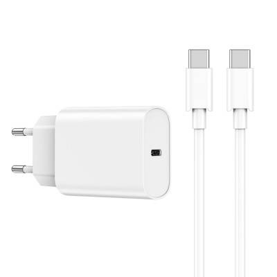 Wiwu Wi-U001 Quick 20W Tek Bağlantılı Şarj Başlığı Type-C to Type-C PD 20W Kablolu Şarj Seti - 6