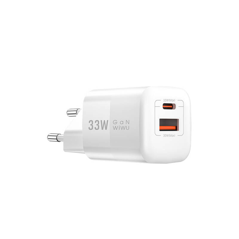 Wiwu Wi-U008 GaN Tech PD QC 3.0 Travel Charging Head with Fast Charging 33W - 7