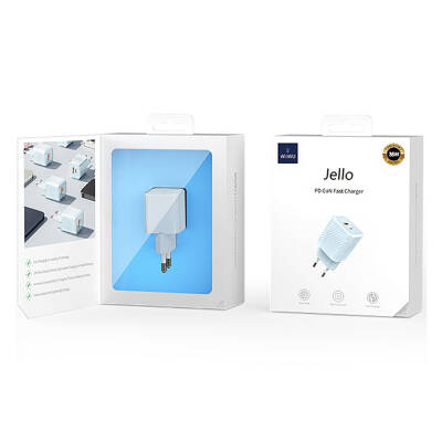 Wiwu Wi-U015 Jello Blue Series GaN Tech PD Fast Charging Travel Charging Head 35W - 7