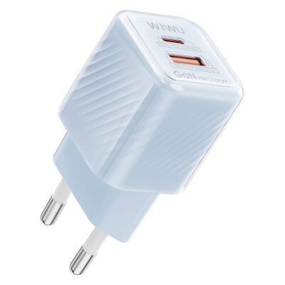 Wiwu Wi-U015 Jello Blue Series GaN Tech PD Fast Charging Travel Charging Head 35W - 3