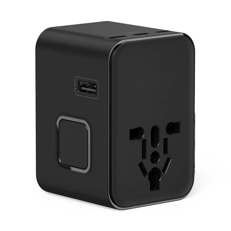 Wiwu Wi-UA006 Çoklu Universal TR/US/UK/AUS/EU Uyumlu Seyahat Şarj Adaptörü 45W - 5