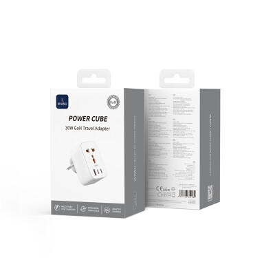 Wiwu Wi-UA008 GaN Tech PD Fast Charging Travel Charger 30W - 7