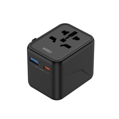 Wiwu Wi-UA012 Çoklu Universal TR/US/UK/AUS/EU Uyumlu Seyahat Şarj Adaptörü 12W - 1