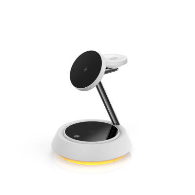 Wiwu Wi-W002 3in1 Magnetic Wireless Charging Stand with Fast Charging - 1