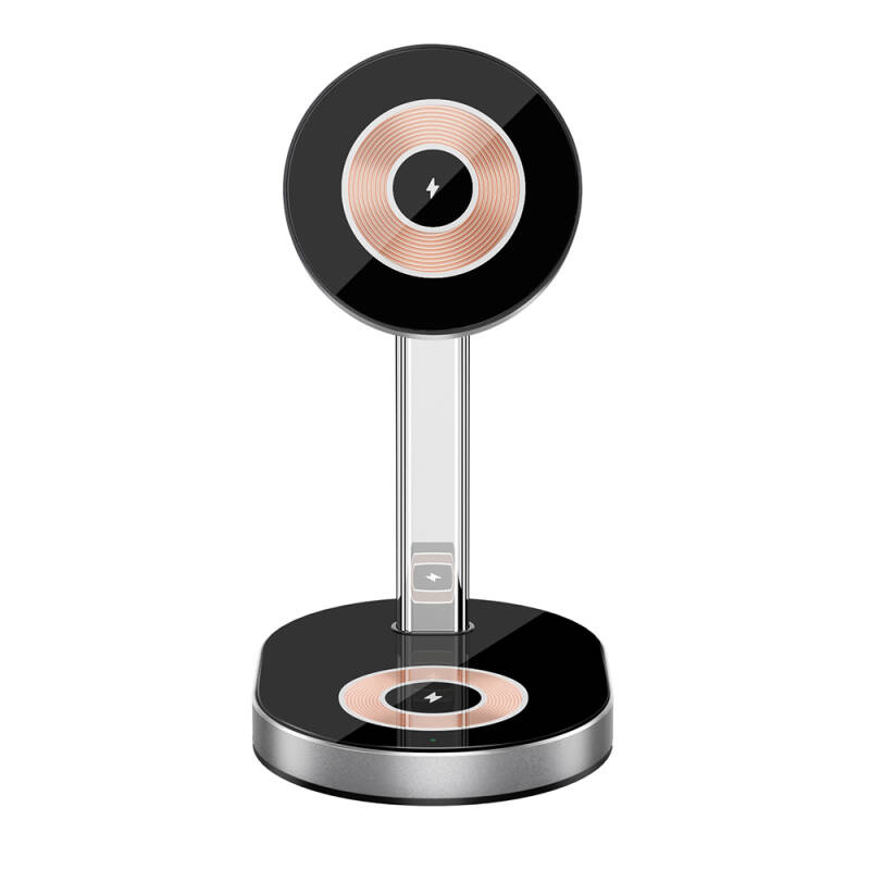 Wiwu Wi-W003 Light and Shadow 3in1 Magnetic Wireless Charging Stand with Fast Charging - 5