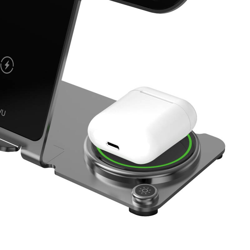 Wiwu Wi-W005 Armor 3in1 Magnetic Wireless Charging Stand with Fast Charging - 6