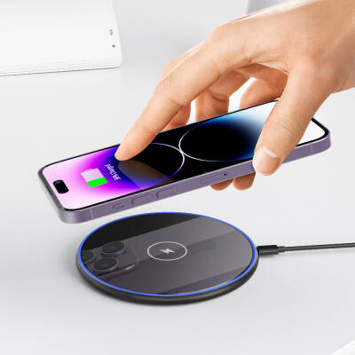 Wiwu Wi-W012 Quantus 15W Desktop Wireless Charger with Fast Charging - 4