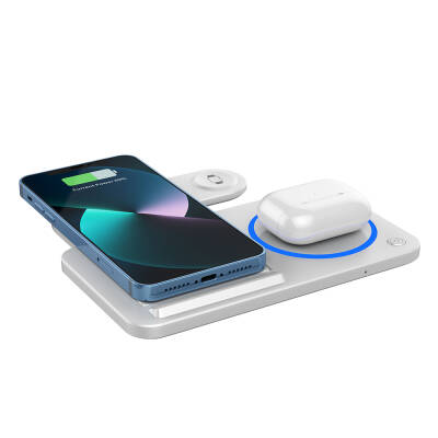 Wiwu Wi-W020 3in1 Foldable Magnetic Wireless Charging Stand with Fast Charging - 4