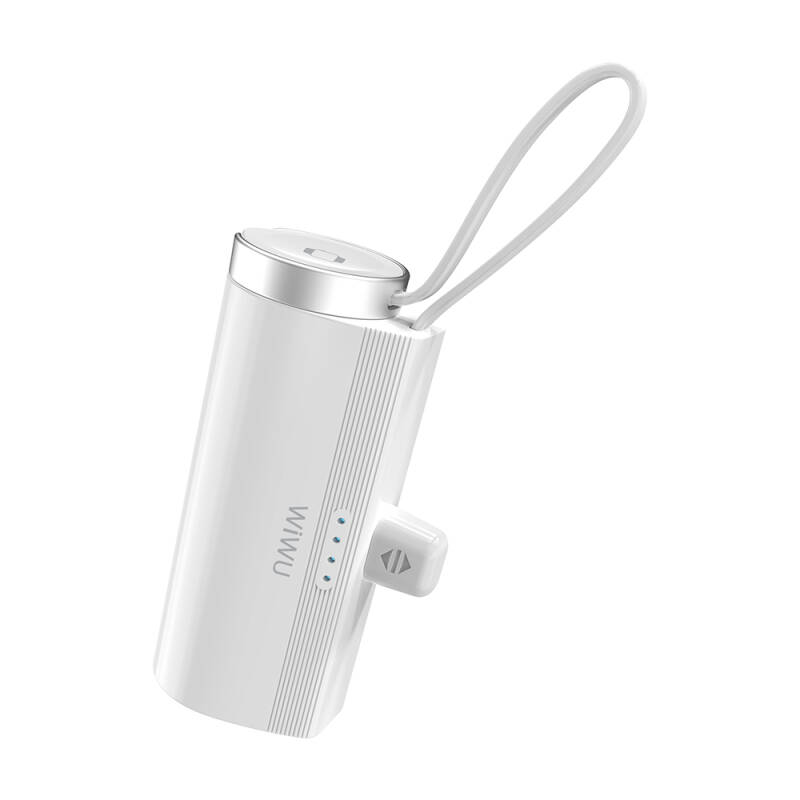 Wiwu Wi-W026 Capsule Series 2in1 Mini Portable Type-C PD Powerbank with Stand and Hanger 5000mAh - 5