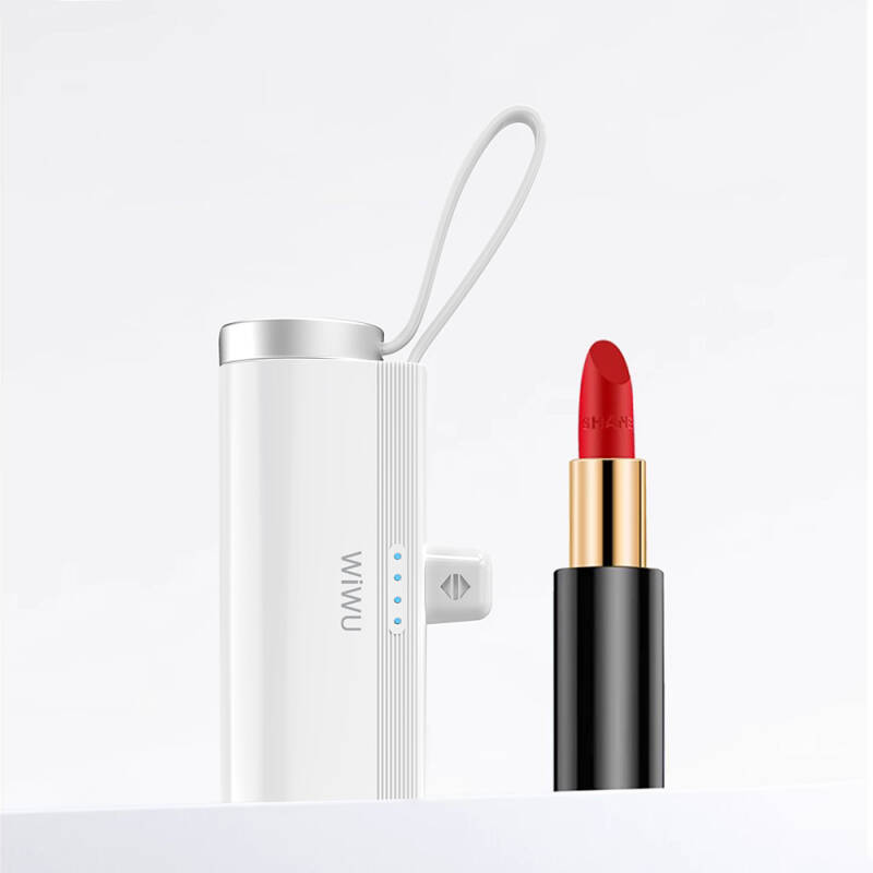 Wiwu Wi-W026 Capsule Series 2in1 Mini Portable Type-C PD Powerbank with Stand and Hanger 5000mAh - 7